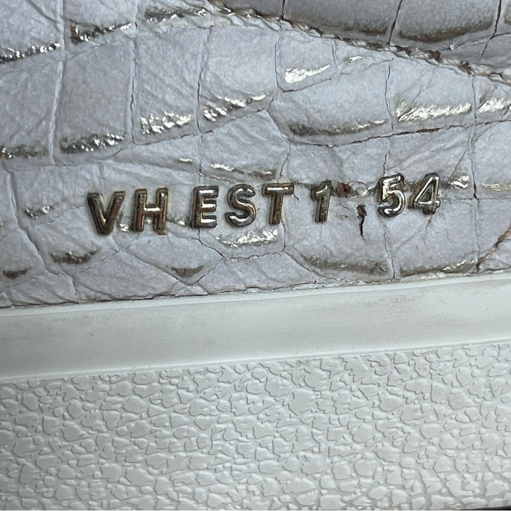 Vintage Havana Flair Sneakers Off-White/Gold Croc Size 7.5 - Picture 3 of 16